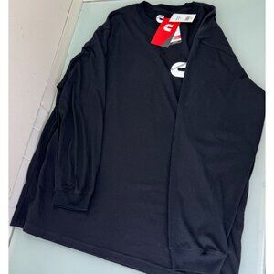 Cummins T Shirt Mens 2XL 2X Black Long Sleeve Crewneck Logo Mechanic Workwear